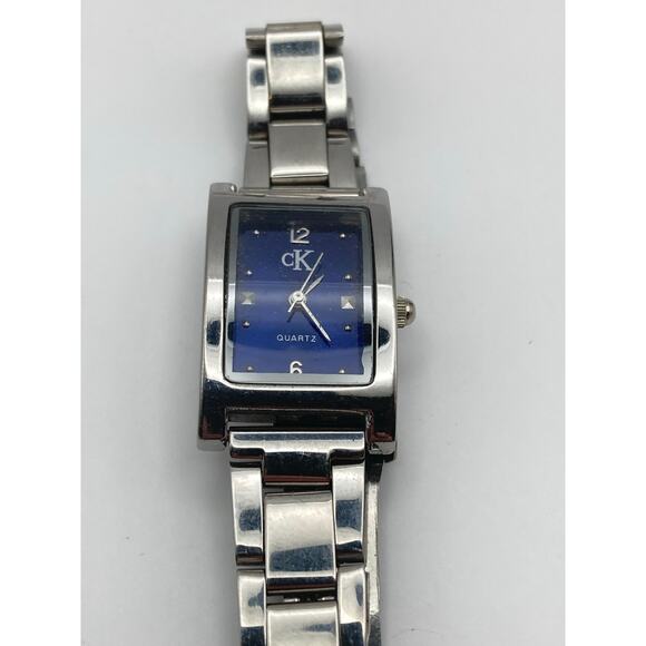 Vintage Calvin Klein CK Women\'s Tank Watch 17mm - Fresh Battery - Wrist 6.25\
